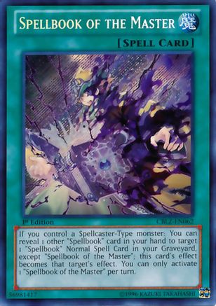 Image of Spellbook of the Master [CBLZ-EN062] Secret Rare