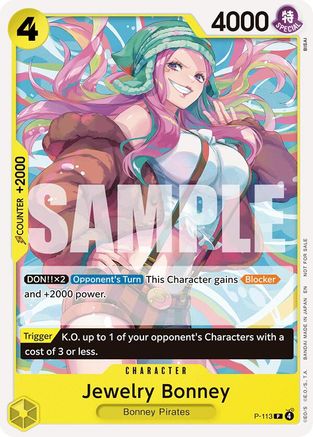 Image of Jewelry Bonney (Heroines Battle Pack) (P-113) - One Piece Promotion Cards