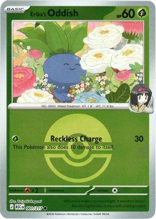 Image of Erika's Oddish (001/217) (Poke Ball) [Mega Evolution: Ascended Heroes]