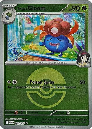 Image of Erika's Gloom (002/217) (Poke Ball) [Mega Evolution: Ascended Heroes]