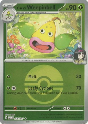 Image of Erika's Weepinbell (005/217) (Poke Ball) [Mega Evolution: Ascended Heroes]