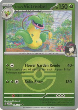 Image of Erika's Victreebel (006/217) (Poke Ball) [Mega Evolution: Ascended Heroes]