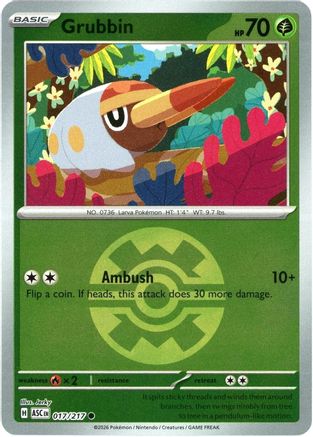 Image of Grubbin (017/217) (Quick Ball) [Mega Evolution: Ascended Heroes]