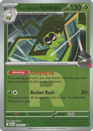 Image of Team Rocket's Spidops (019/217) (Team Rocket) [Mega Evolution: Ascended Heroes]