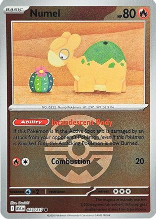 Image of Numel (027/217) (Quick Ball) [Mega Evolution: Ascended Heroes]