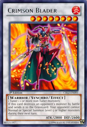 Image of Crimson Blader [CBLZ-EN093] Rare
