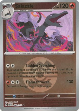 Image of Salazzle (035/217) (Quick Ball) [Mega Evolution: Ascended Heroes]