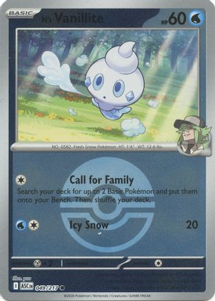 Image of N's Vanillite (049/217) (Poke Ball) [Mega Evolution: Ascended Heroes]