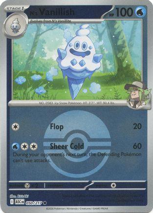Image of N's Vanillish (050/217) (Poke Ball) [Mega Evolution: Ascended Heroes]