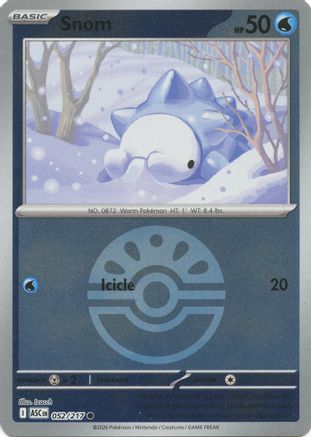 Image of Snom (052/217) (Friend Ball) [Mega Evolution: Ascended Heroes]