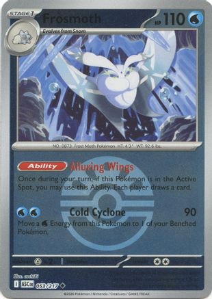 Image of Frosmoth (053/217) (Friend Ball) [Mega Evolution: Ascended Heroes]