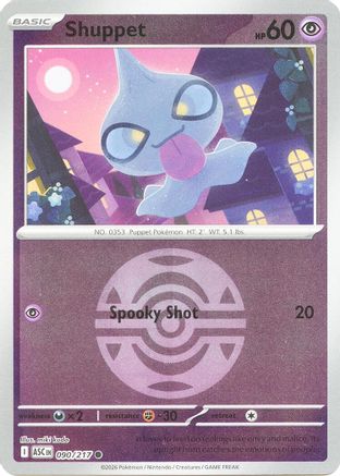 Image of Shuppet (090/217) (Dusk Ball) [Mega Evolution: Ascended Heroes]