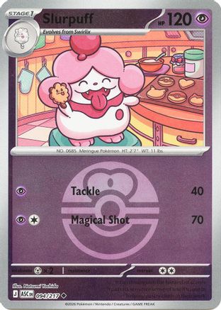 Image of Slurpuff (094/217) (Love Ball) [Mega Evolution: Ascended Heroes]