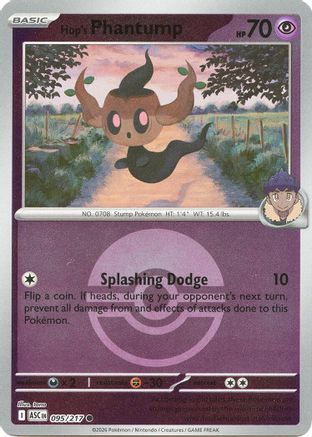 Image of Hop's Phantump (095/217) (Poke Ball) [Mega Evolution: Ascended Heroes]