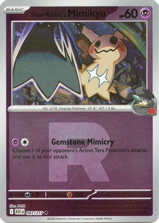 Image of Team Rocket's Mimikyu (097/217) (Team Rocket) [Mega Evolution: Ascended Heroes]