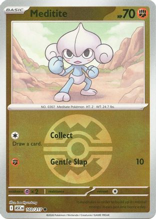 Image of Meditite (103/217) (Quick Ball) [Mega Evolution: Ascended Heroes]