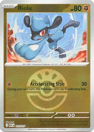 Image of Riolu (112/217) (Friend Ball) [Mega Evolution: Ascended Heroes]