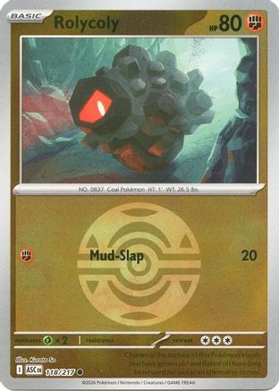 Image of Rolycoly (118/217) (Dusk Ball) [Mega Evolution: Ascended Heroes]