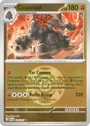 Image of Coalossal (120/217) (Dusk Ball) [Mega Evolution: Ascended Heroes]