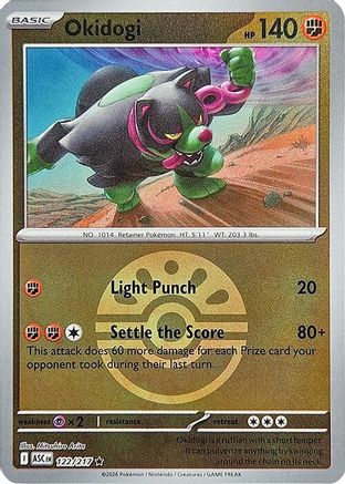 Image of Okidogi (122/217) (Friend Ball) [Mega Evolution: Ascended Heroes]