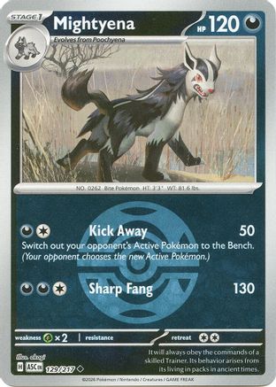 Image of Mightyena (129/217) (Dusk Ball) [Mega Evolution: Ascended Heroes]