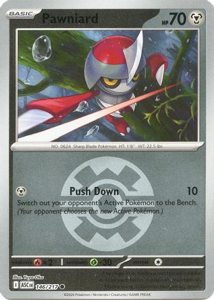 Image of Pawniard (146/217) (Quick Ball) [Mega Evolution: Ascended Heroes]