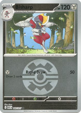 Image of Bisharp (147/217) (Quick Ball) [Mega Evolution: Ascended Heroes]