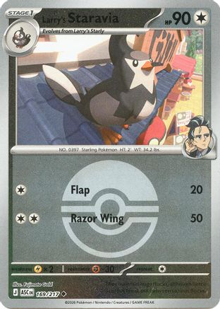 Image of Larry's Staravia (169/217) (Poke Ball) [Mega Evolution: Ascended Heroes]