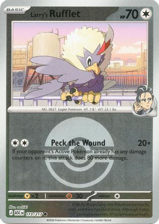Image of Larry's Rufflet (173/217) (Poke Ball) [Mega Evolution: Ascended Heroes]