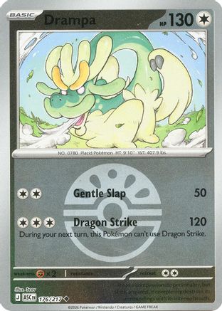 Image of Drampa (176/217) (Friend Ball) [Mega Evolution: Ascended Heroes]