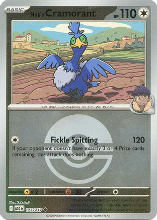Image of Hop's Cramorant (177/217) (Poke Ball) [Mega Evolution: Ascended Heroes]