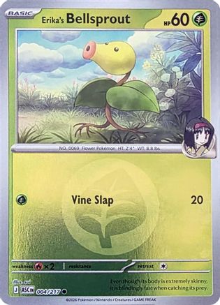 Image of Erika's Bellsprout (004/217) (Energy Symbol Pattern) [Mega Evolution: Ascended Heroes]