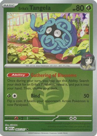Image of Erika's Tangela (007/217) (Energy Symbol Pattern) [Mega Evolution: Ascended Heroes]
