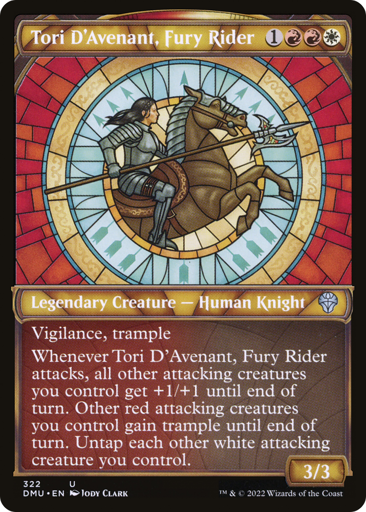 Image of Tori D'Avenant, Fury Rider (Showcase) [Dominaria United]