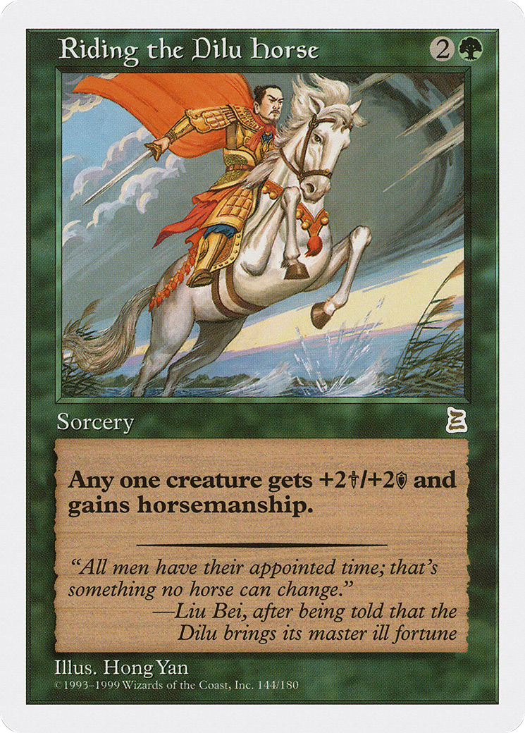 Image of Riding the Dilu Horse [Portal Three Kingdoms]