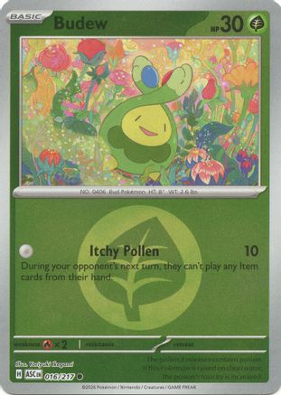 Image of Budew (016/217) (Energy Symbol Pattern) [Mega Evolution: Ascended Heroes]