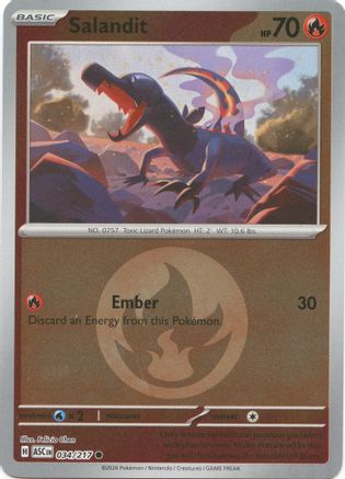 Image of Salandit (034/217) (Energy Symbol Pattern) [Mega Evolution: Ascended Heroes]