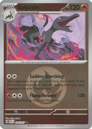 Image of Salazzle (035/217) (Energy Symbol Pattern) [Mega Evolution: Ascended Heroes]