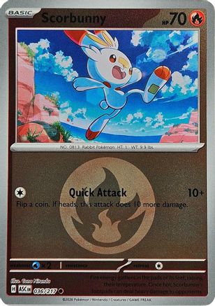 Image of Scorbunny (036/217) (Energy Symbol Pattern) [Mega Evolution: Ascended Heroes]