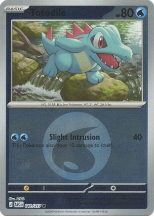 Image of Totodile (041/217) (Energy Symbol Pattern) [Mega Evolution: Ascended Heroes]