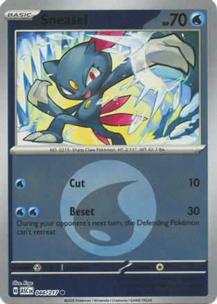 Image of Sneasel (044/217) (Energy Symbol Pattern) [Mega Evolution: Ascended Heroes]