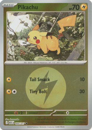 Image of Pikachu (055/217) (Energy Symbol Pattern) [Mega Evolution: Ascended Heroes]