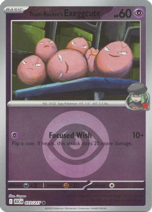 Image of Team Rocket's exeggcute (077/217) (Energy Symbol Pattern) [Mega Evolution: Ascended Heroes]