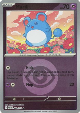 Image of Marill (083/217) (Energy Symbol Pattern) [Mega Evolution: Ascended Heroes]