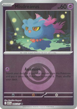 Image of Misdreavus (085/217) (Energy Symbol Pattern) [Mega Evolution: Ascended Heroes]