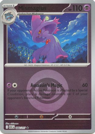 Image of Mismagius (086/217) (Energy Symbol Pattern) [Mega Evolution: Ascended Heroes]