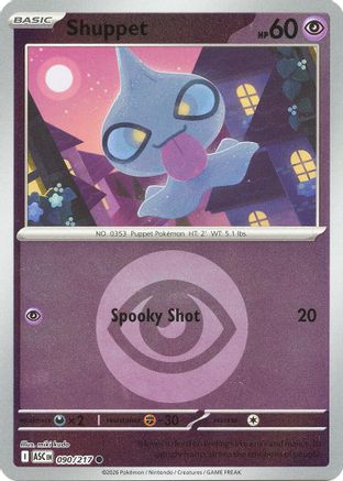 Image of Shuppet (090/217) (Energy Symbol Pattern) [Mega Evolution: Ascended Heroes]