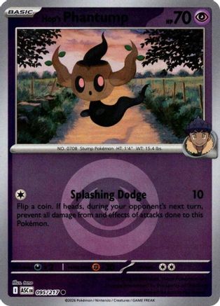 Image of Hop's Phantump (095/217) (Energy Symbol Pattern) [Mega Evolution: Ascended Heroes]
