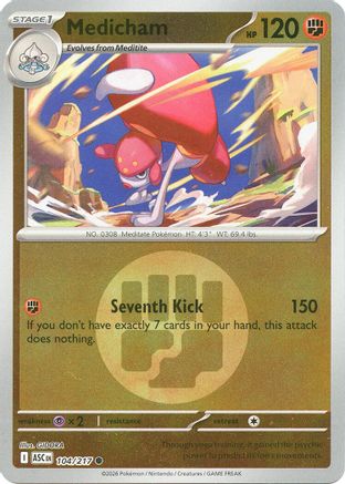 Image of Medicham (104/217) (Energy Symbol Pattern) [Mega Evolution: Ascended Heroes]