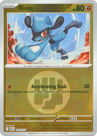 Image of Riolu (112/217) (Energy Symbol Pattern) [Mega Evolution: Ascended Heroes]